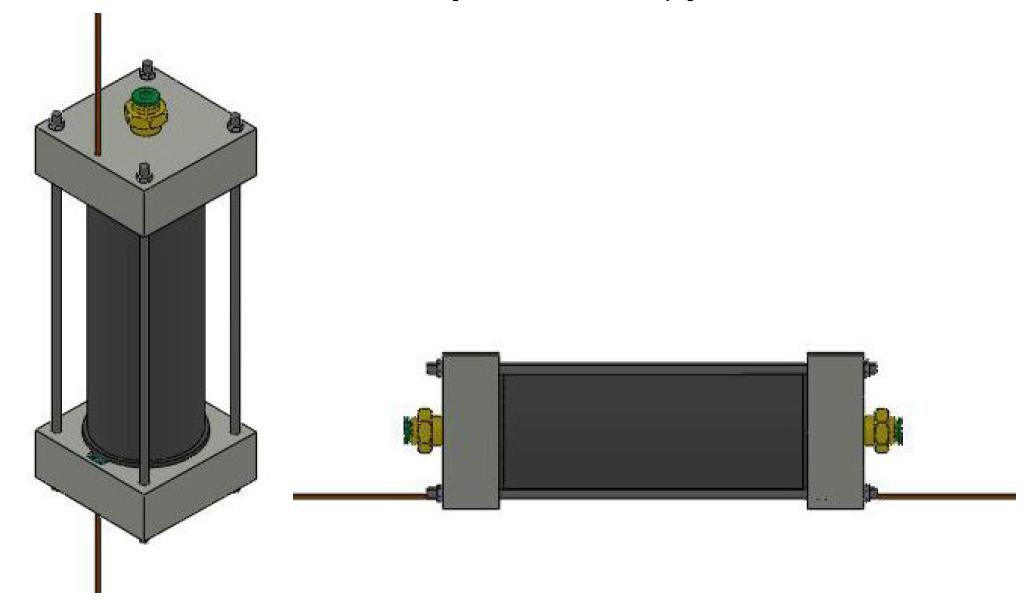 1st CO2 adsorption module assembly design using carbon fiber