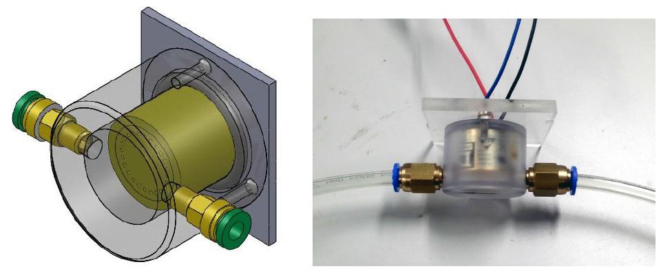 CO2 sensor(0~100%) with in-out fitting and housing