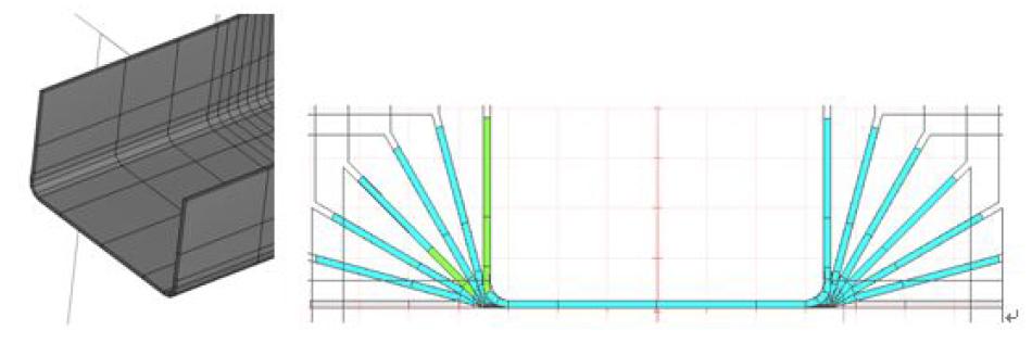 The shape & flower diagram of U channel forming product.