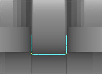 Final product of roll forming process.