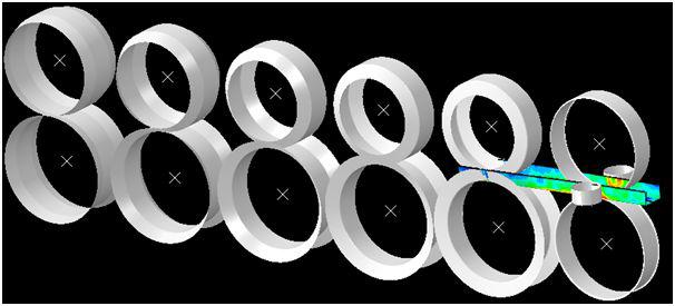 The modeling of roll forming process by ABAQUS.