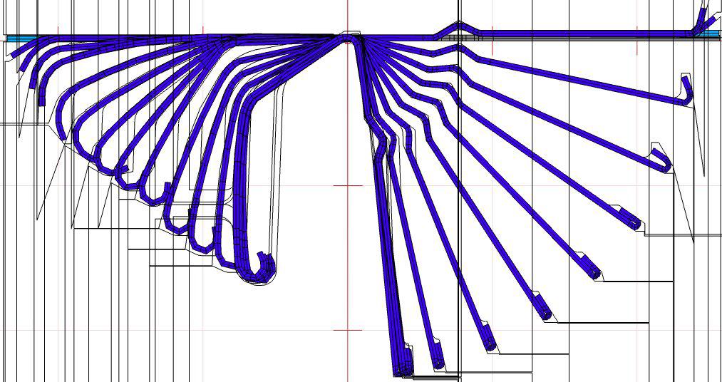 The forming process of car door-belt.