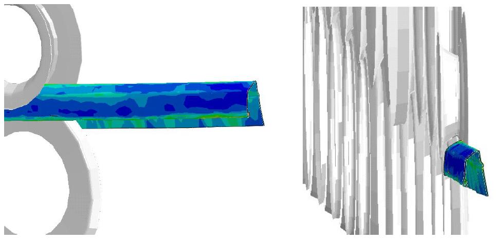 Final product in simulation of ABAQUS.