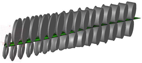 The modeling of roll forming process by SHAPE-RF.
