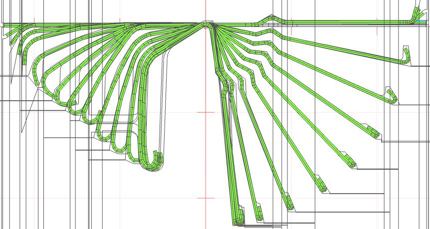 The forming process of car door-belt.