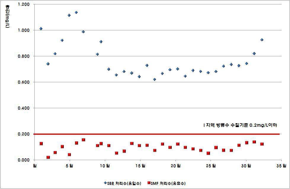 파일롯 플랜트에 의한 총인제거