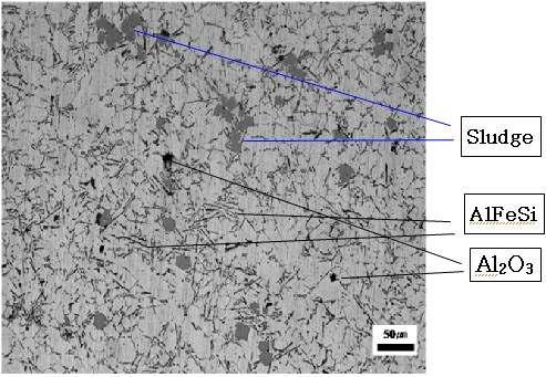 AlDC12 다이캐스팅합금의 미세조직