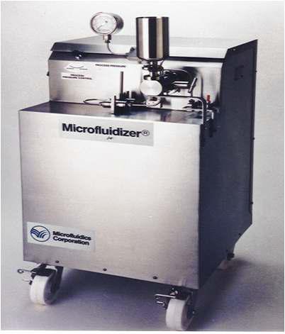 A picture of microfluidizer
