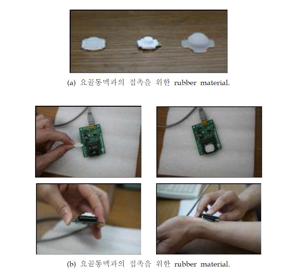 용량성 센서 모듈 시제품 테스트를 위한 손목 접촉 기구물 제작