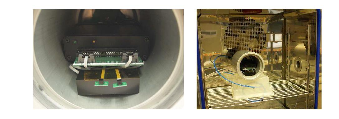 압력제어 탱크에 압력센서 및 인터페이스를 넣고, 탱크를 온도 챔버에서 실험