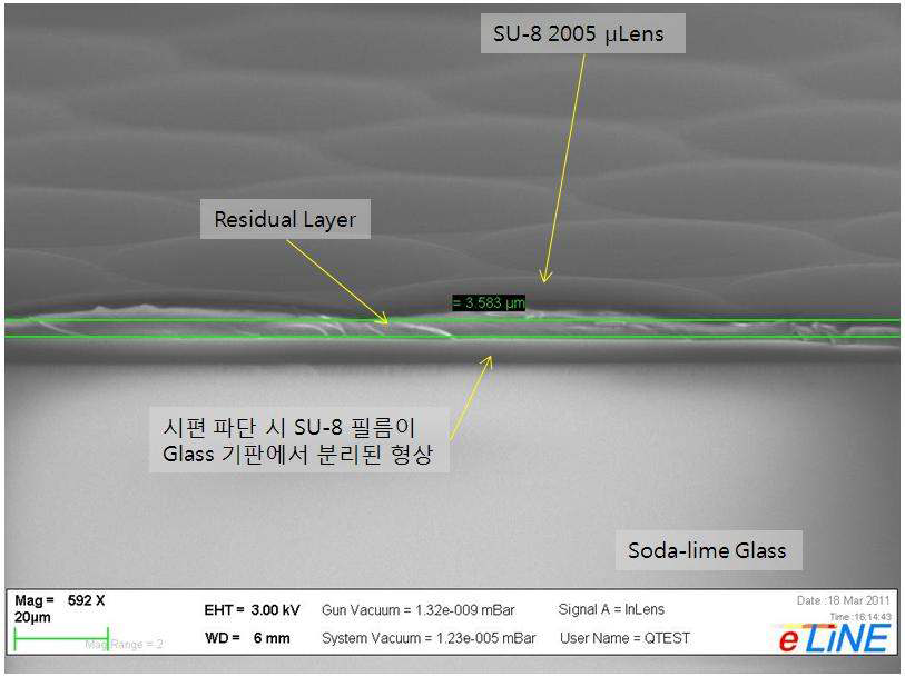 SU-8으로 복제된 마이크로 렌즈 어레이