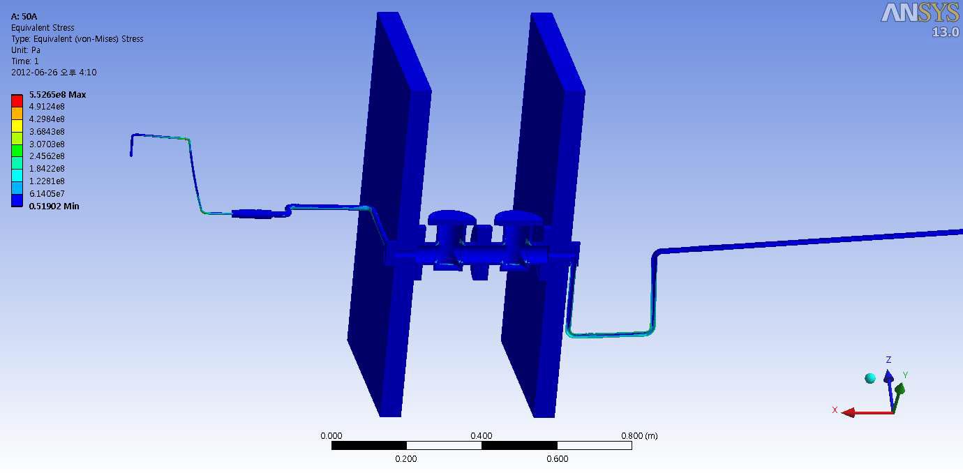 50A 밸브(50bar) stress