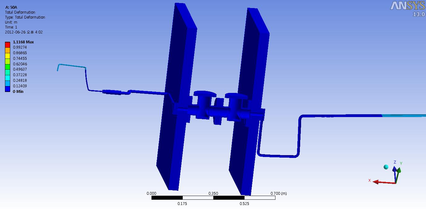 50A 밸브(150bar) total deformation