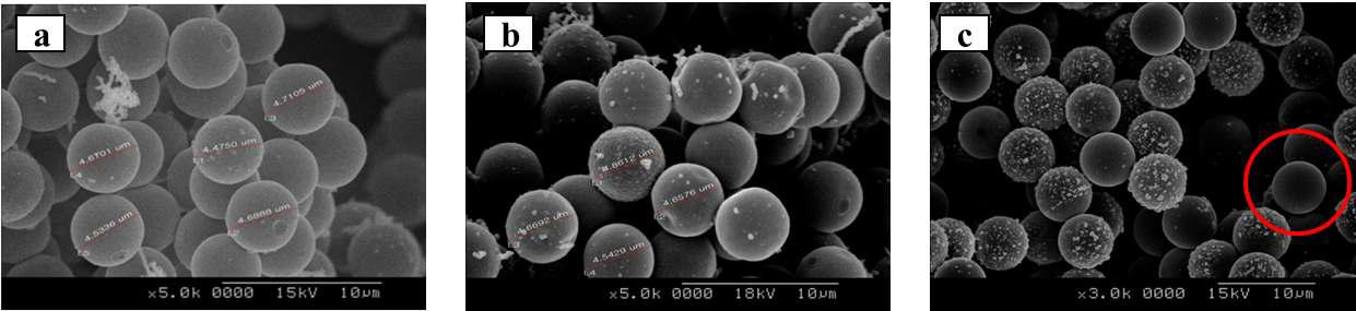 Electroless Sn/Bi plating on the surface of polystyrene seed particle