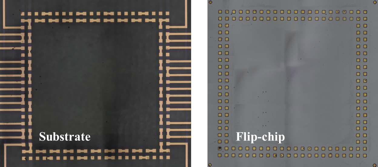 Test flip-chip and substrate board