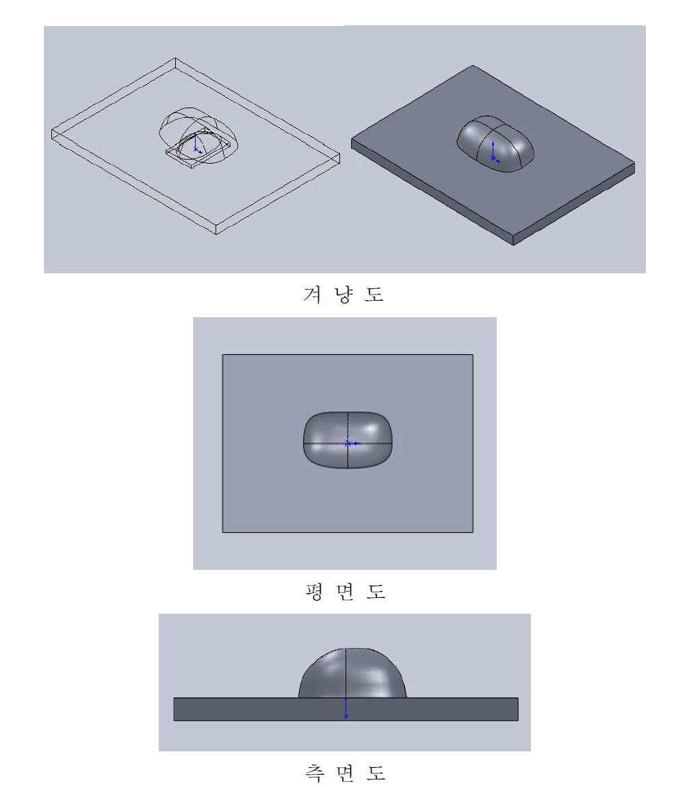 설계한 LED 2차 렌즈