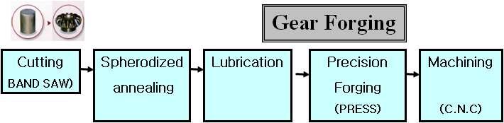 Diff-side gear, Pinion gear 냉간단조 공정