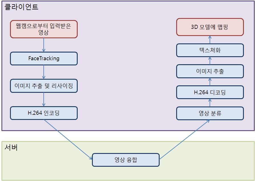 영상 데이터 처리 구조도