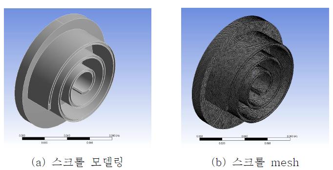 선회스크롤 3D 모델링(ANSYS)