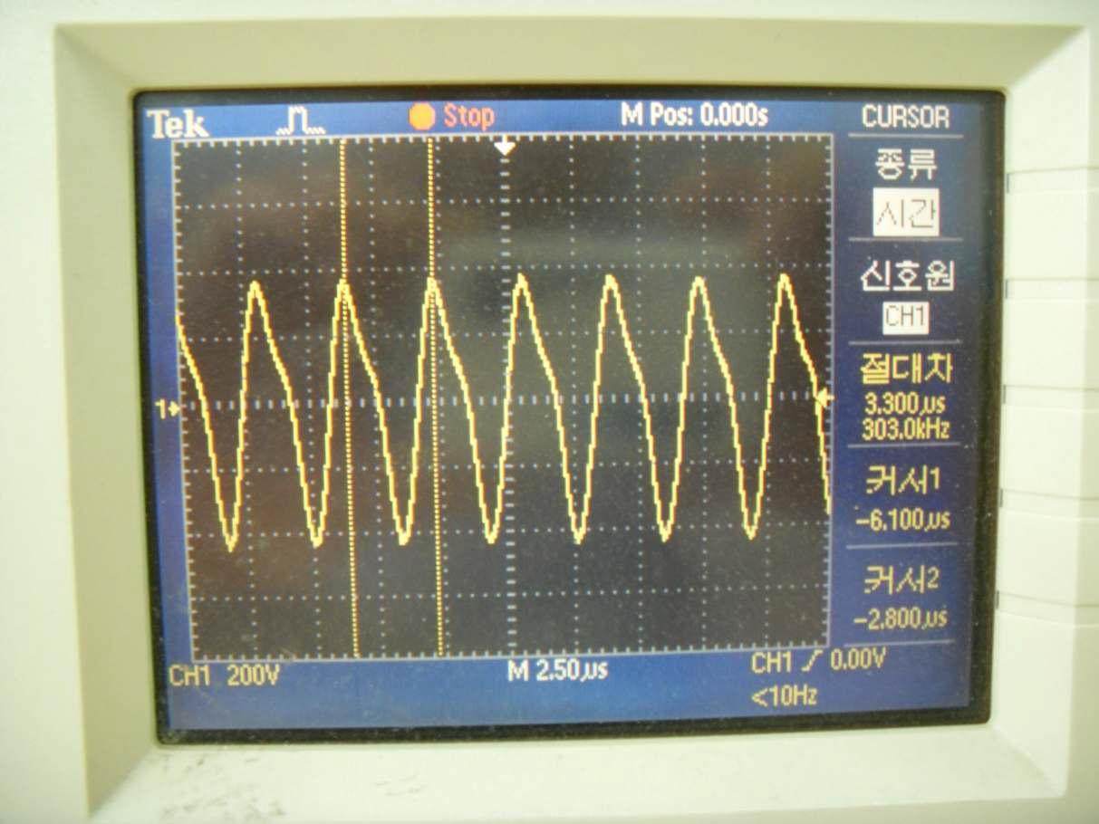 CET 무부하 출력파형 1
