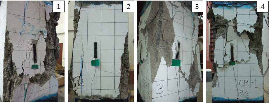 CR-1 실험체의 파괴 형상