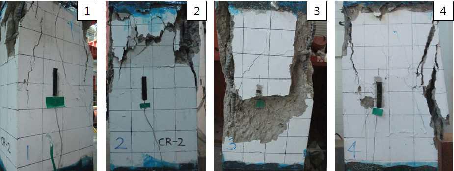 CR-2 실험체의 파괴 형상