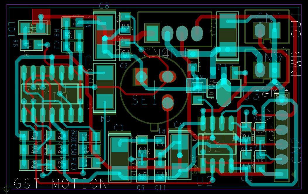 인체인식 센서모듈 PCB artwork