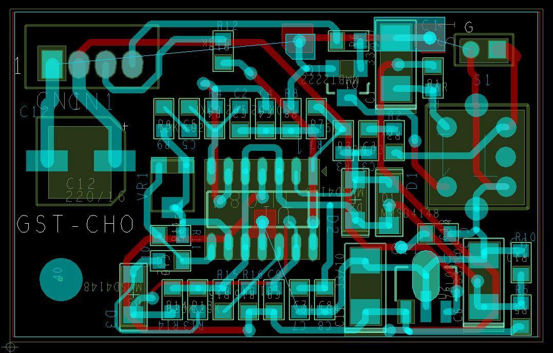 차량감지 센서모듈 PCB artwork