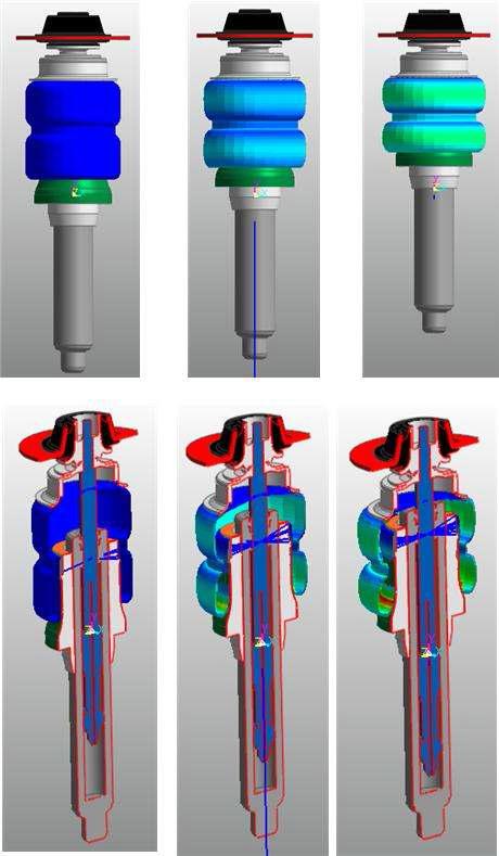 서스펜션 통합 모듈 모델링 결과