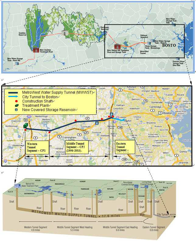 그림 2.163 보스턴 Metro West Water Supply Tunnel 구간