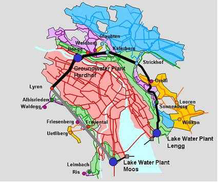 그림 2.251 스위스 취리히시 링메인 관로 시스템