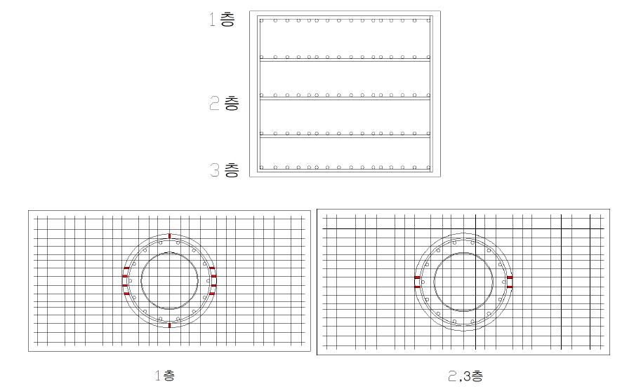 기초부 Strain Gage 설치