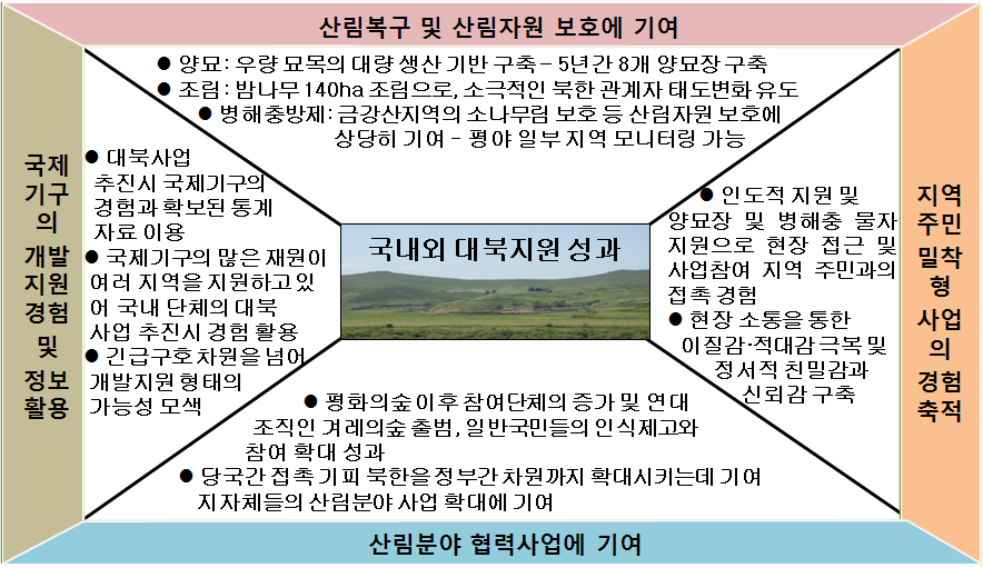 국내외 대북지원의 성과