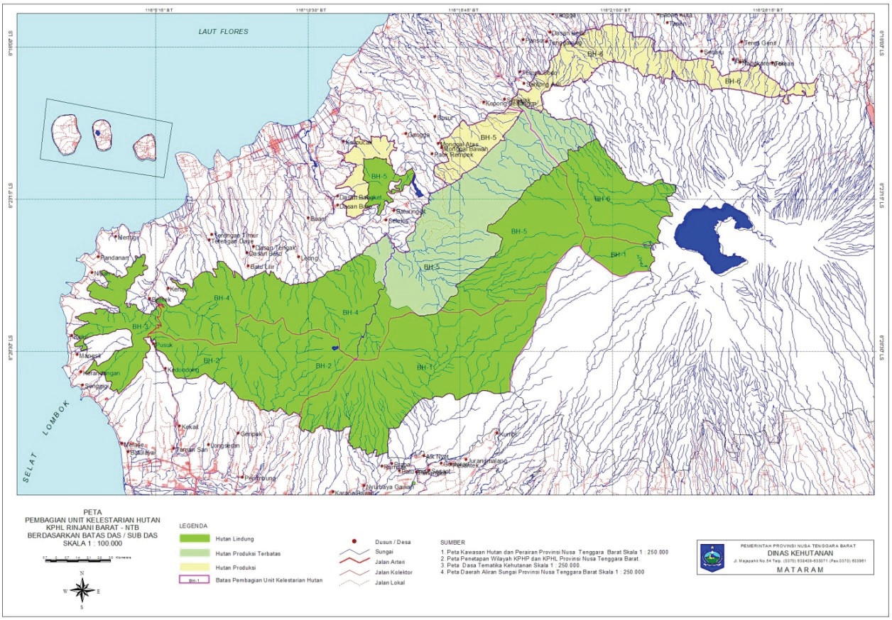 그림 5-3 KPHL Rinjani Barat 경계도