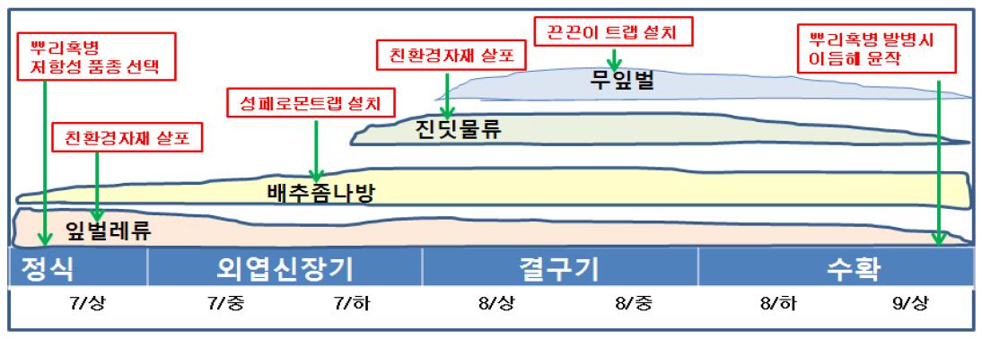 고랭지 배추 병해충 친환경 방제체계