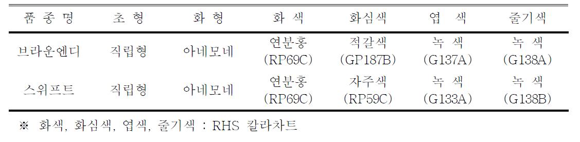 ‘브라운엔디’ 품종의 고유특성