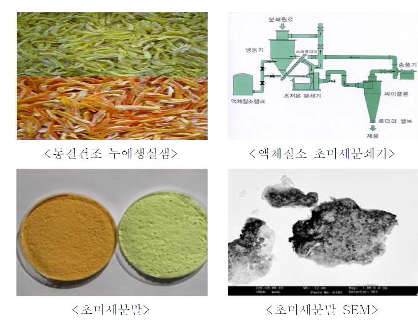 아연함유 누에숙잠 생실샘유래 초미세분말 제조