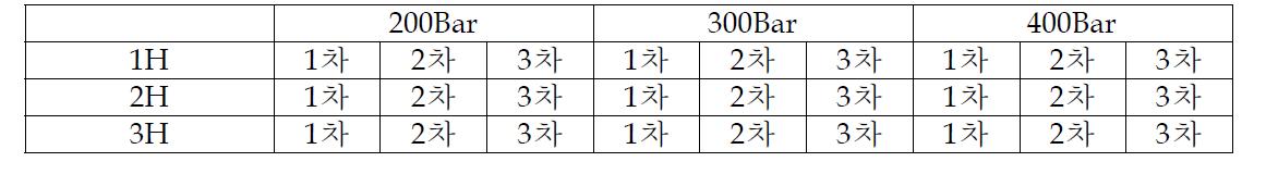 SFE 추출 처리 계획표