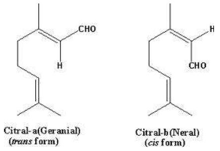 Structure of citral.