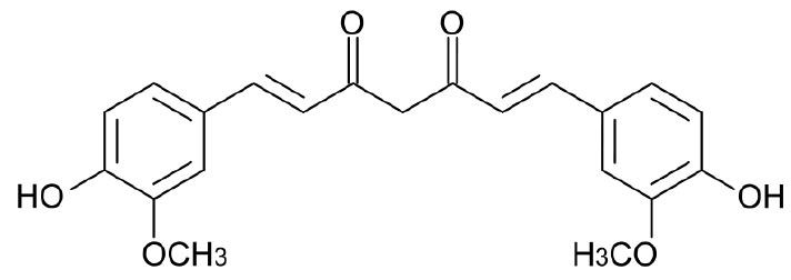 Structure of curcumin.