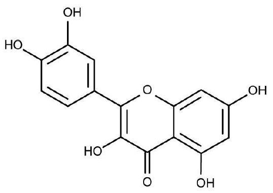 Structure of quercetin.