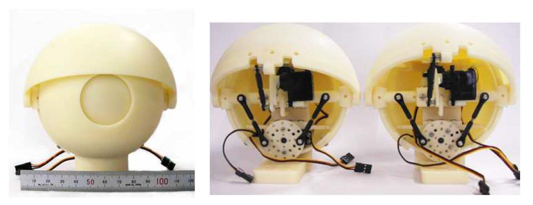 Prototype of the eye module (ABS material)