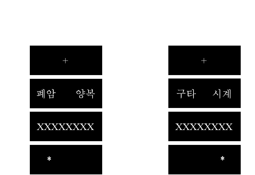 Dot-probe detection task 예시