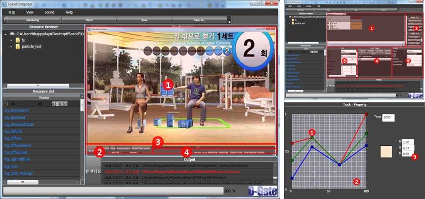 그림 86. 종합장면 연출 프로그램 개발 : Scene Composer Tool