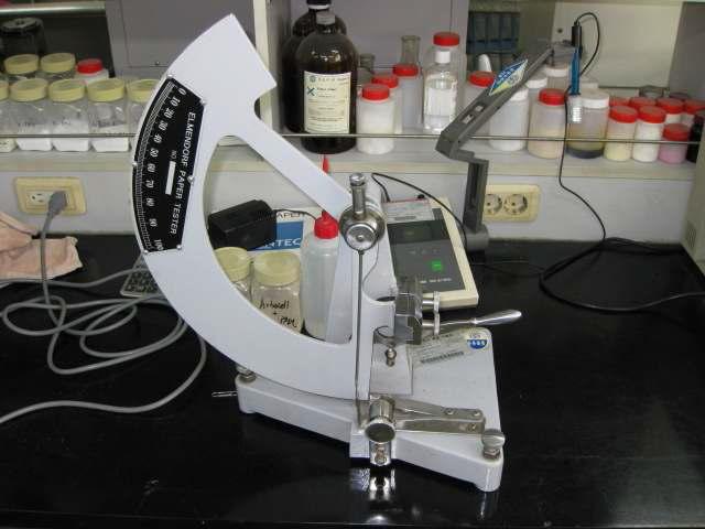 Elmendorf tear strength tester.