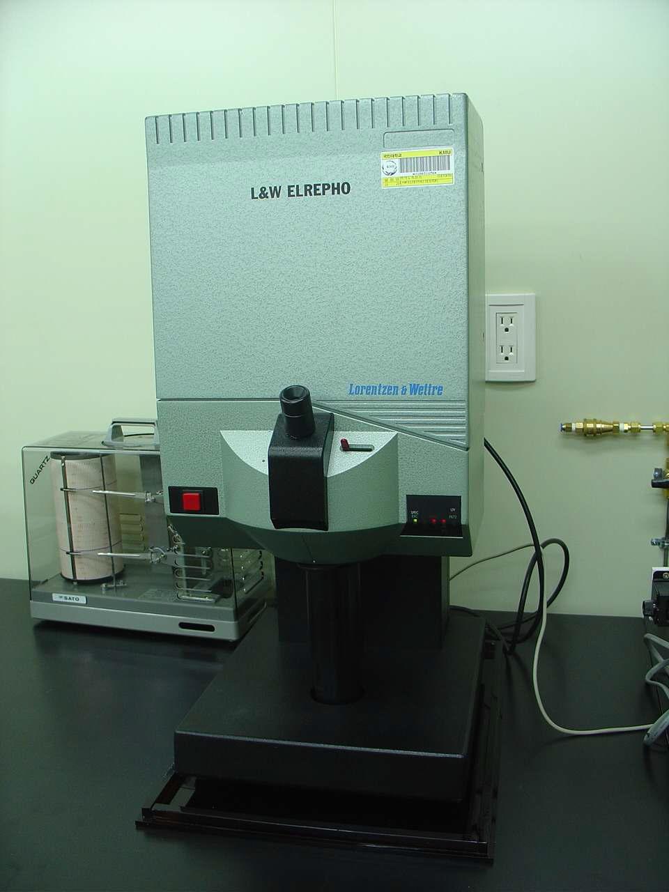 Elrepho spectrophotometer.