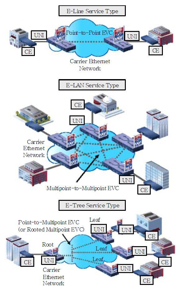 Carrier Ethernet Service Type