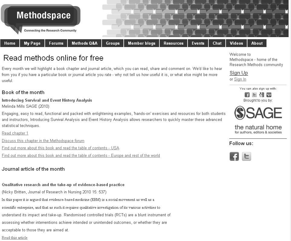 MethodSpace “Book of the month”