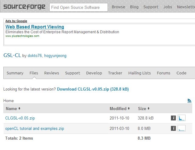 Sourceforge.net GSL-CL homepage