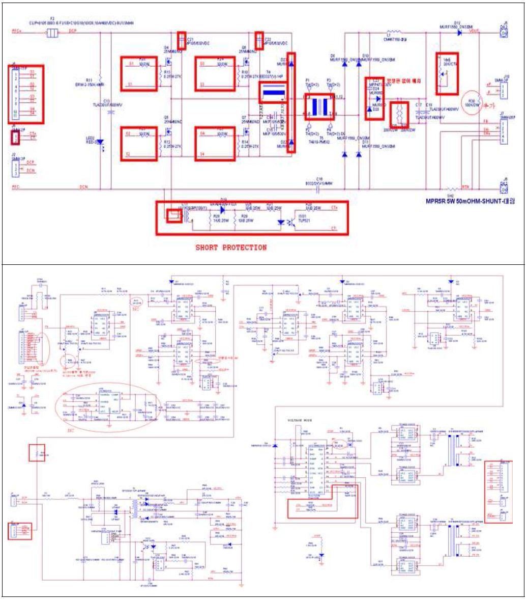 Phase Shifted Full-Bridge Converter 회로도